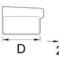 Ränngavel höger Square profilgeometri