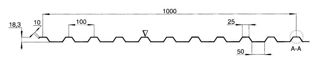 TP20 kondensskyddad profilgeometri