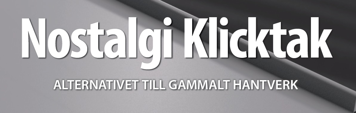 Nostalgi takplåt klicktak profilplåt
