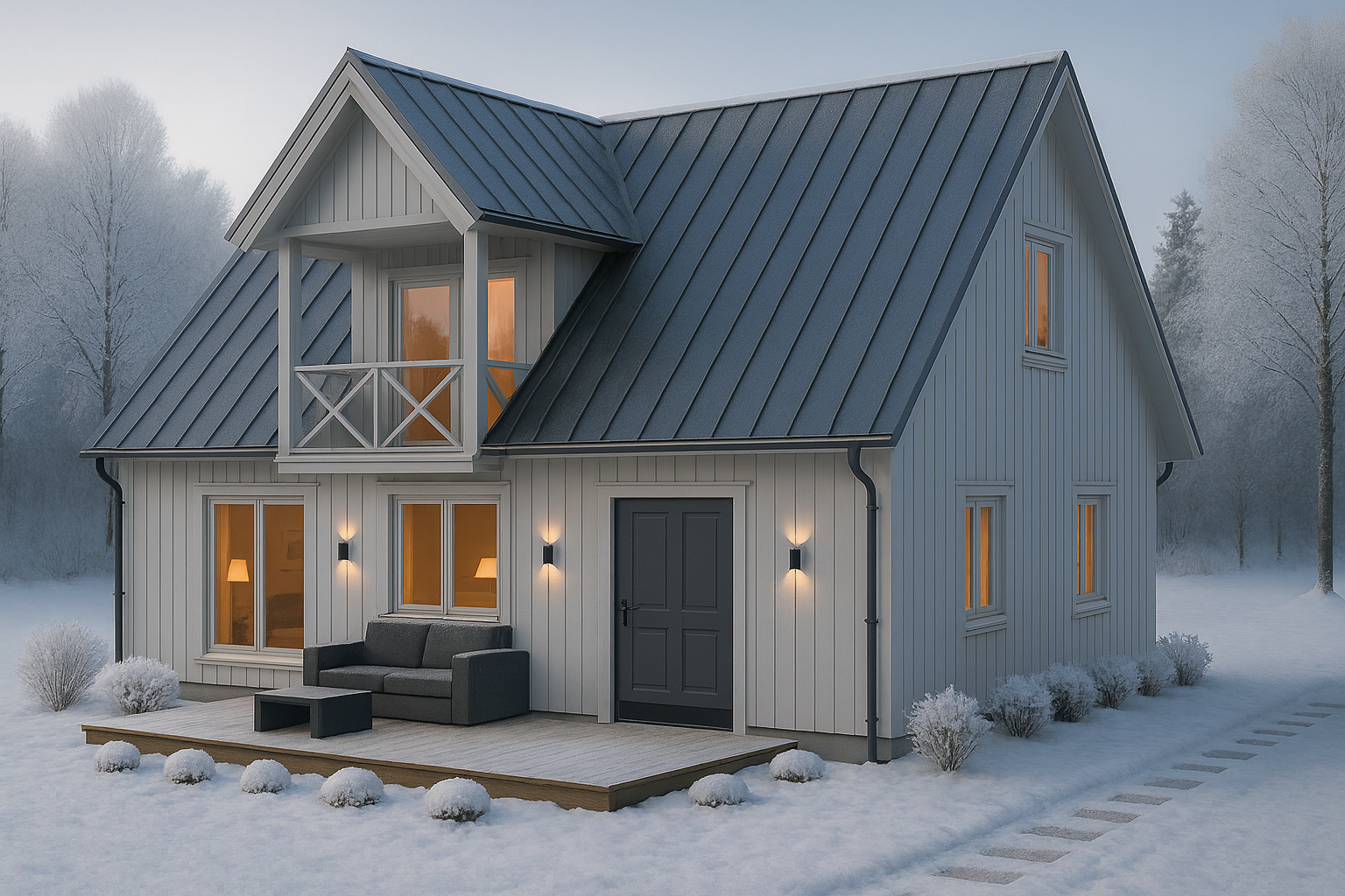 Sparkplåt vintermiljö Sparkplåt hög kvalitet