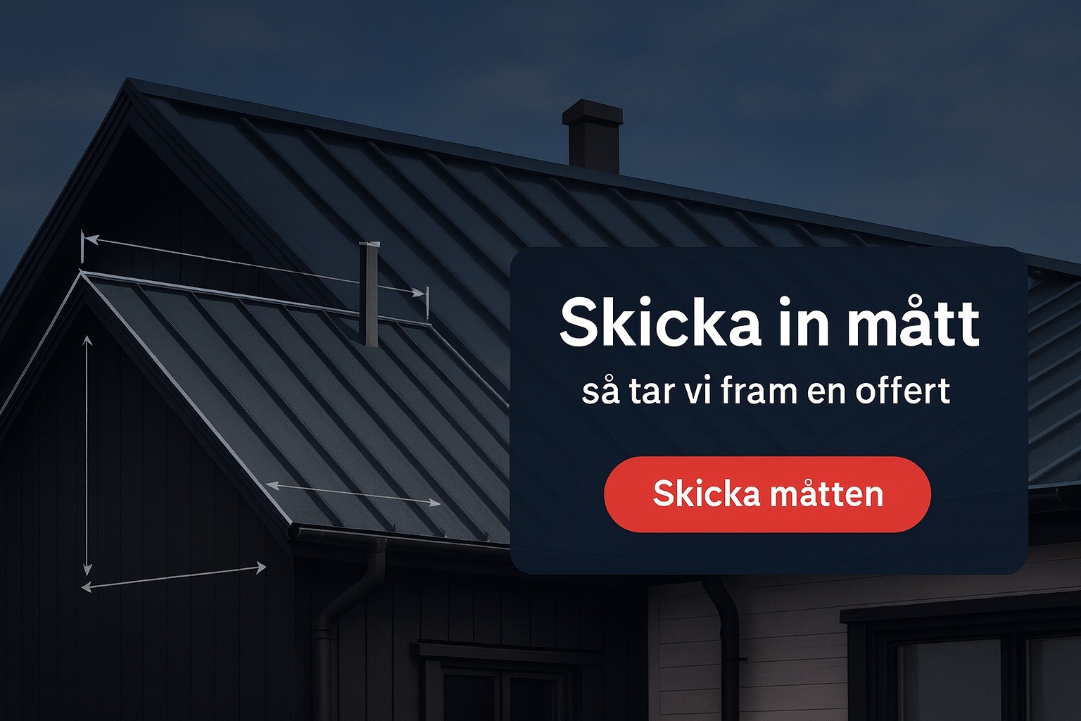 Skicka mått för offert plåtgrossisten