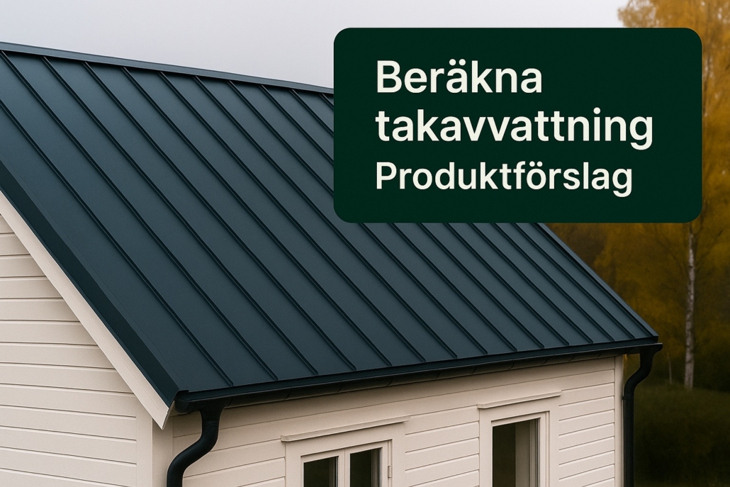 Beräkna takavvattning kalkylator