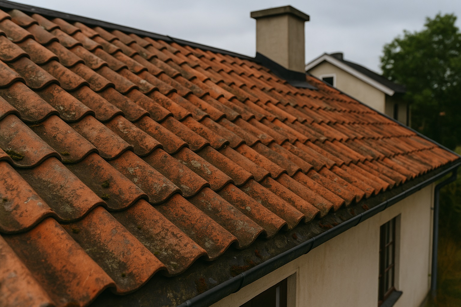 Besikta ditt tegeltak och betongtak