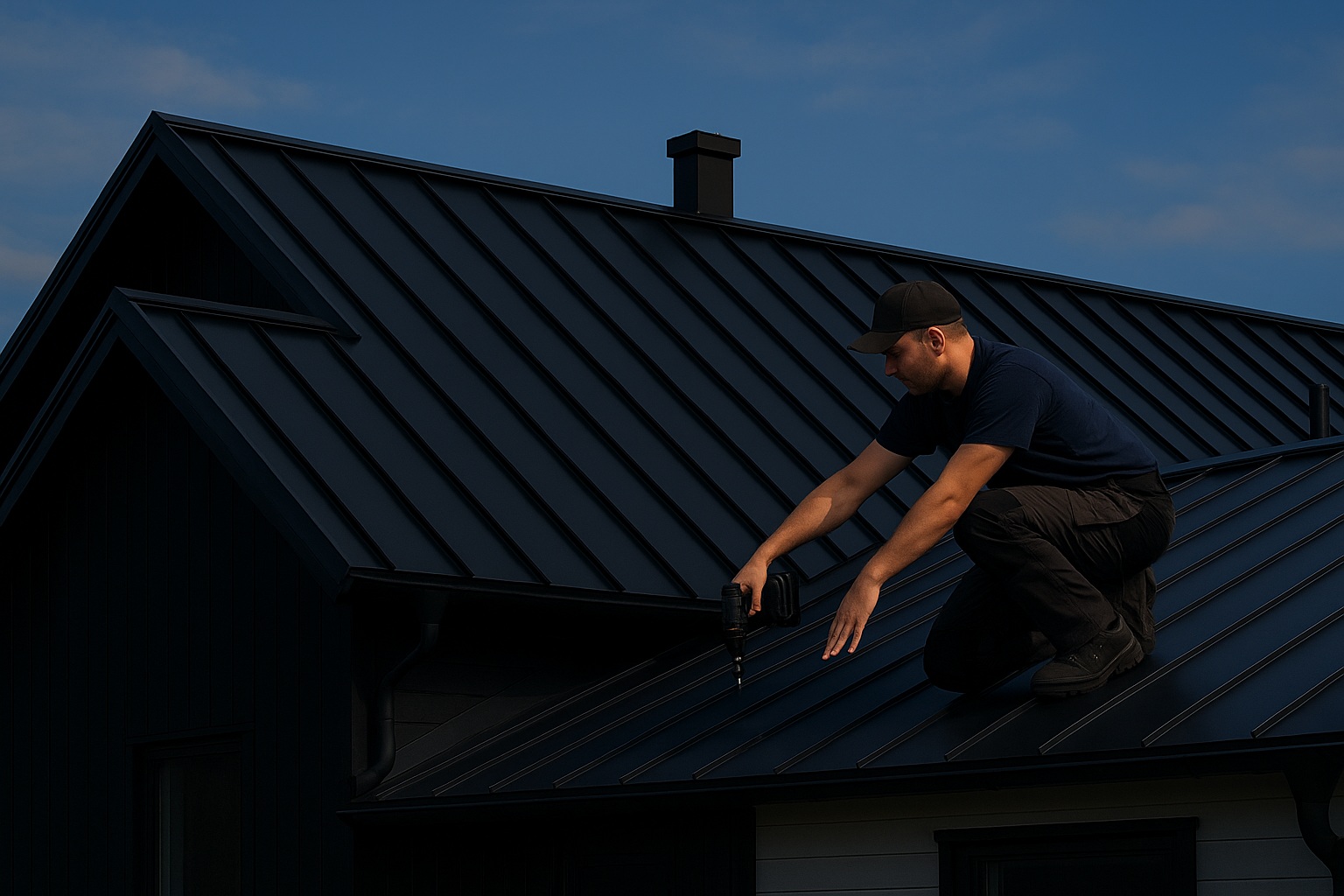 Tänk på säkerheten när du lägger tak själv