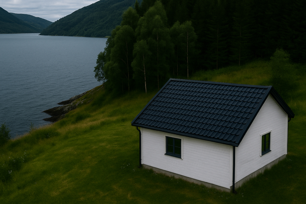 Takbild tegelprofilerat miljö