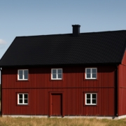 Tp20 tak Svart gammalt hus