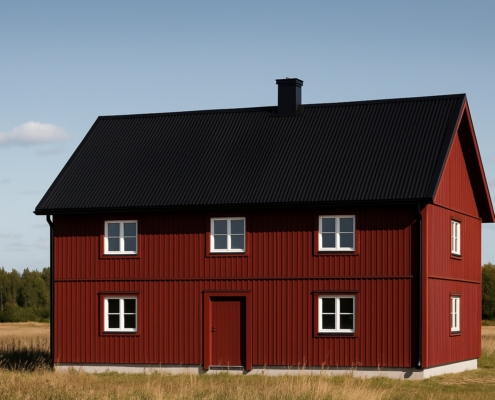 Tp20 tak Svart gammalt hus