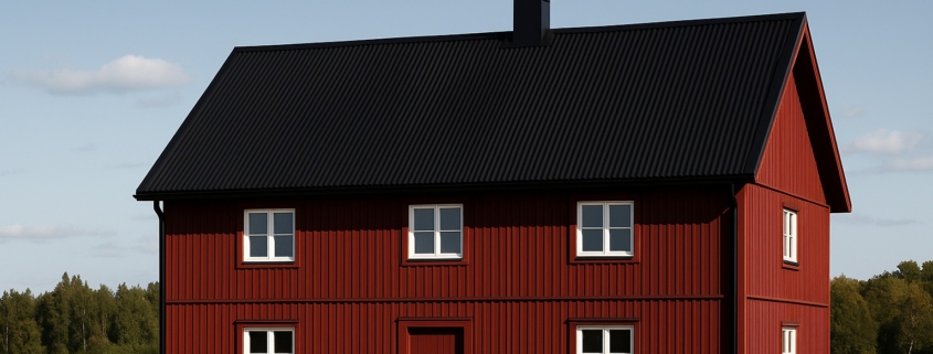 Tp20 tak Svart gammalt hus