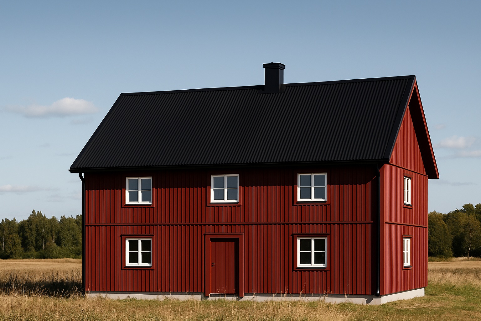 Tp20 tak Svart gammalt hus