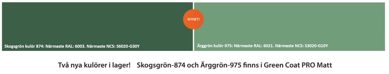 Två nya kulörer i lager